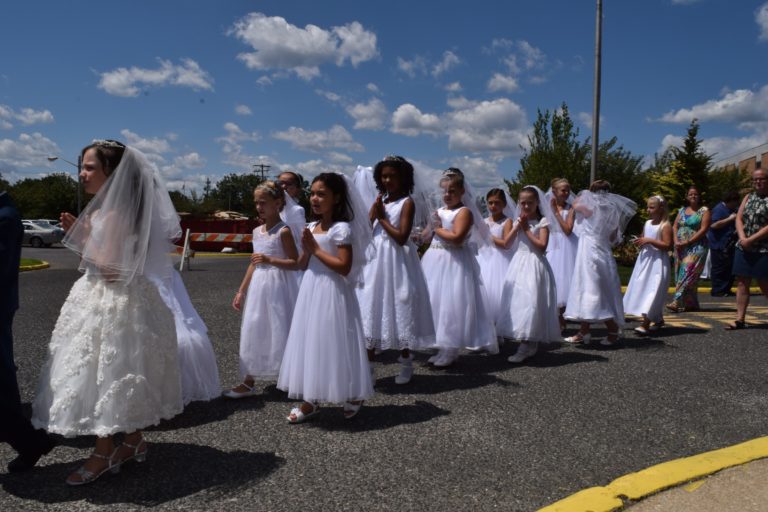 Procession 1st Communion Students